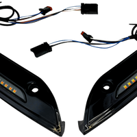 2040-2819 - CUSTOM DYNAMICS Windshield Trim - Sequential Turn Signal - Chrome CD-RG-SWT-AW2-C