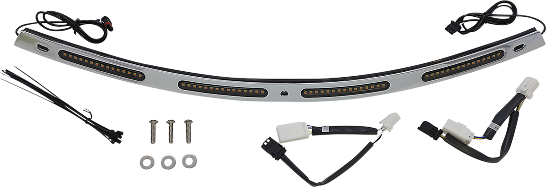 2040-2825 - CUSTOM DYNAMICS Windshield Trim - Chrome CD-WT2-01-C