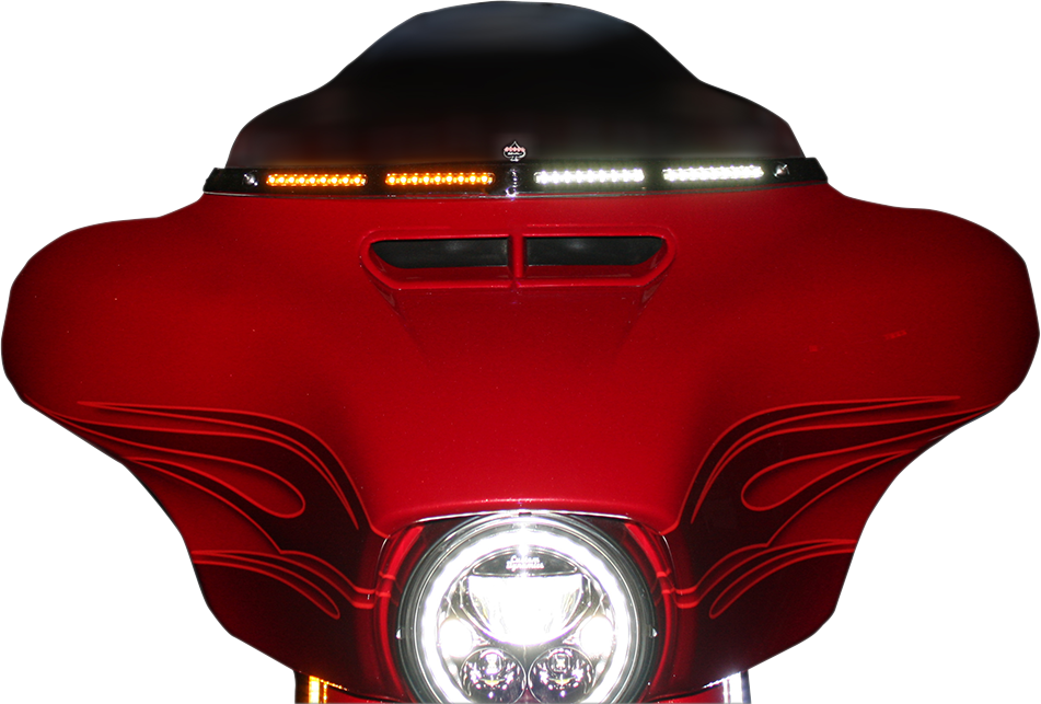2040-2829 - CUSTOM DYNAMICS Windshield Trim - Chrome CD-WT2-05-C