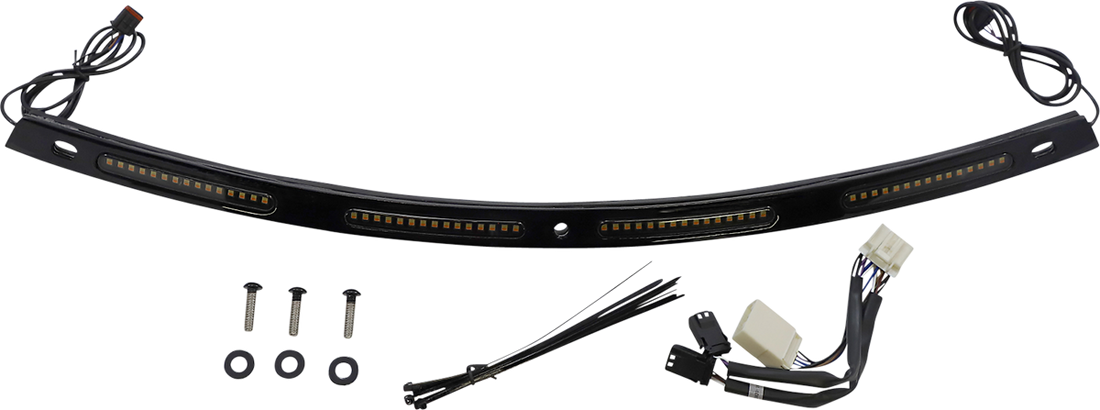2040-2830 - CUSTOM DYNAMICS Windshield Trim - Sequential Turn Signals - Black CD-WT2-SEQ-05-B