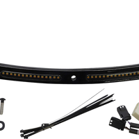 2040-2830 - CUSTOM DYNAMICS Windshield Trim - Sequential Turn Signals - Black CD-WT2-SEQ-05-B
