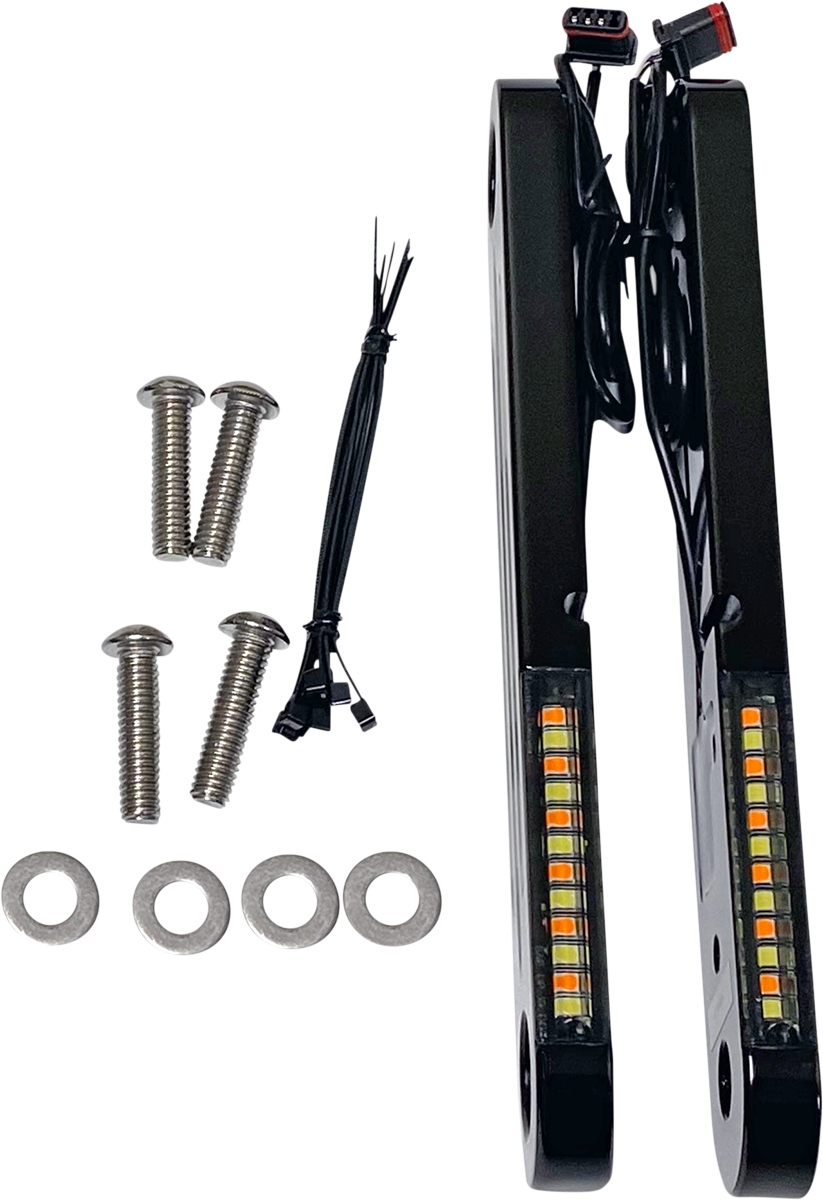 2040-2832 - CUSTOM DYNAMICS Light Strip - Black PB-DS2-14-B