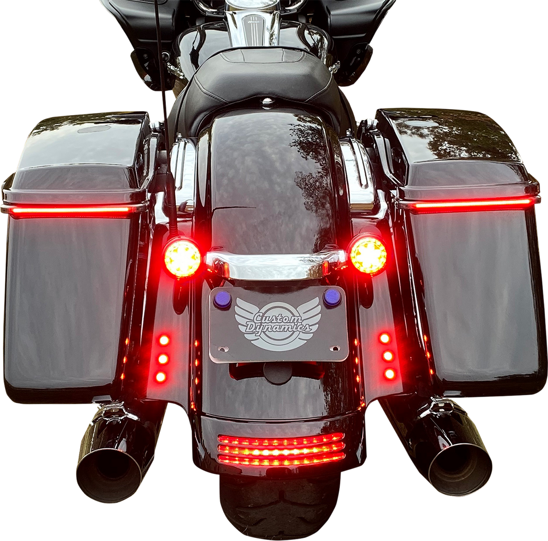 2040-2839 - CUSTOM DYNAMICS LED Lights - Red - Polished CD-BOLT-R2-P