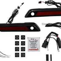 2040-2863 - CUSTOM DYNAMICS Latch Light - Saddlebag - Red - Black CD-SBL-BCM-RB