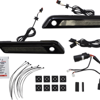 2040-2865 - CUSTOM DYNAMICS Latch Light - Saddlebag - Smoke - Black CD-SBL-BCM-SB