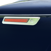 2040-2870 - CUSTOM DYNAMICS Latch Light - Saddlebag - Dual Color - Smoke - Chrome CD-SBL-DC-SC