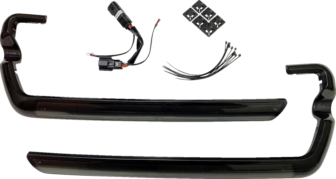 2040-2884 - CUSTOM DYNAMICS Marker Light - Saddlebag - Smoke - Chrome CD-SB-SIDE-SC
