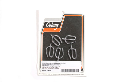 2042-5 - Chrome Rear Axle Spring Clips by Colony