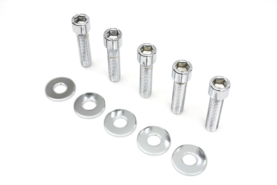 2054-10T - Rear Pulley Bolt and Washer Kit Allen Style by V-Twin