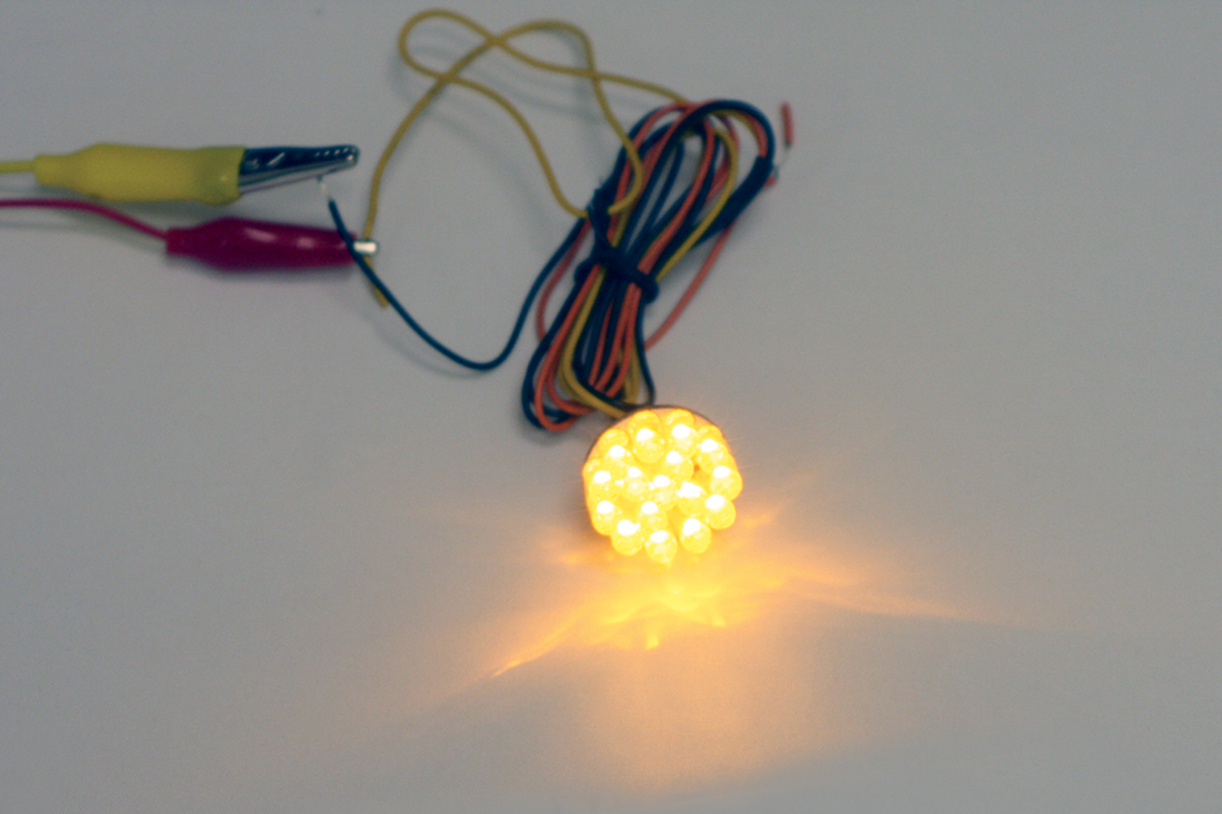 2060-0256 - CUSTOM DYNAMICS 1" Universal LED Cluster - Amber GEN-100-A