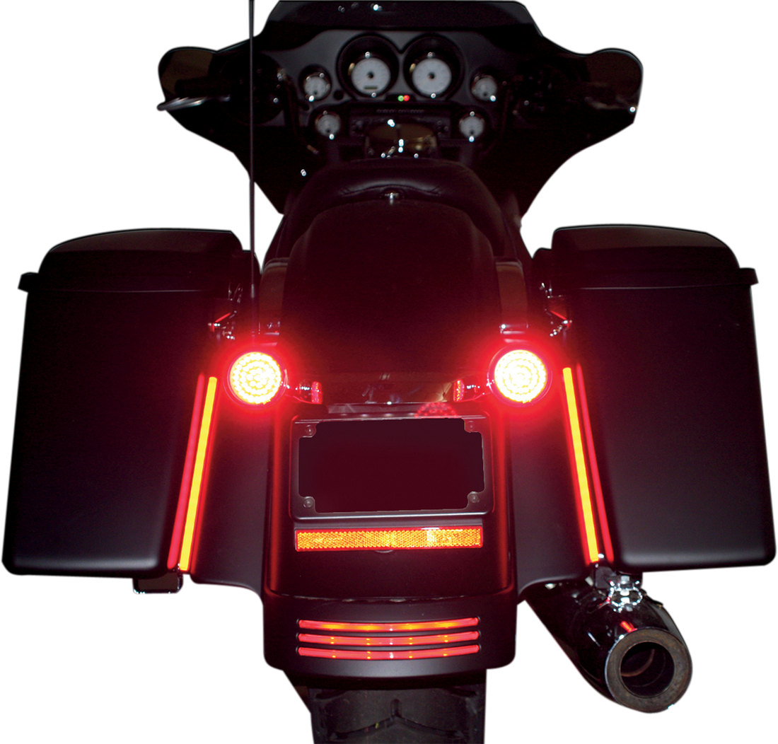 2060-0257 - CUSTOM DYNAMICS 1" Universal LED Cluster - Red GEN-100-R