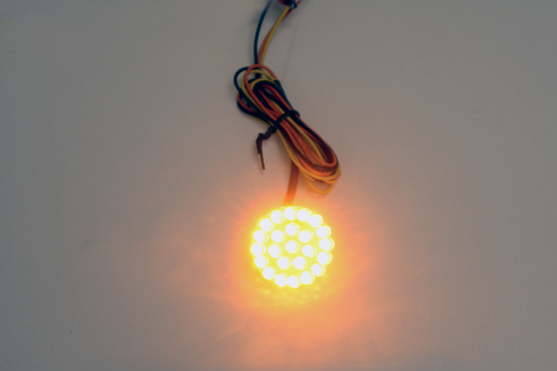 2060-0258 - CUSTOM DYNAMICS 1.25" Universal LED Cluster - Amber GEN-125-A