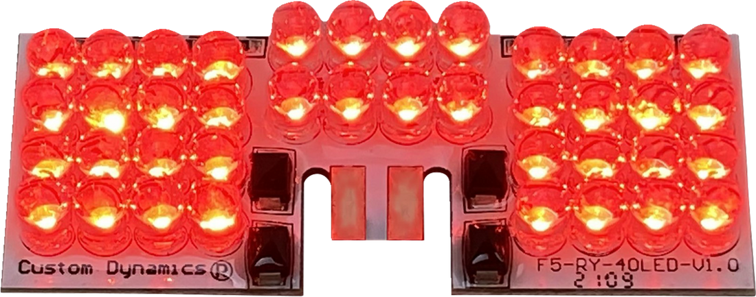 2060-0278 - CUSTOM DYNAMICS LED Fender Tip Boards - Red Dual-Intensity GEN-FT-R-D