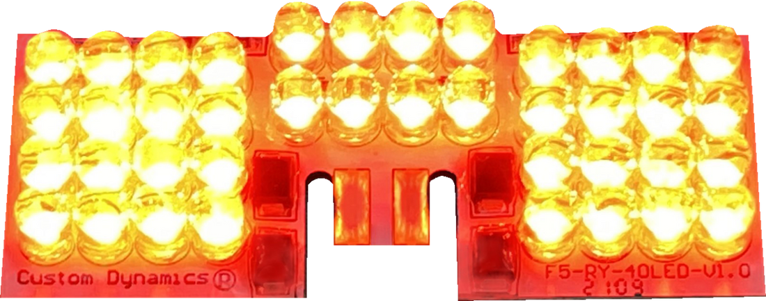 2060-0453 - CUSTOM DYNAMICS LED Fender Tip Boards - Red GEN-FT-R-RUN