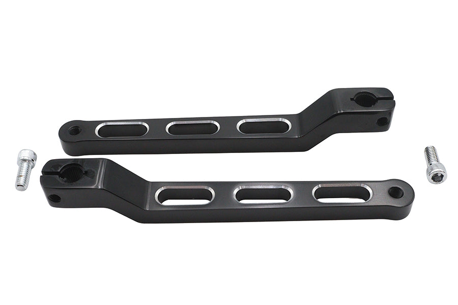 21-0035 - Extended Heel Toe Shifter Lever Set Black by V-Twin