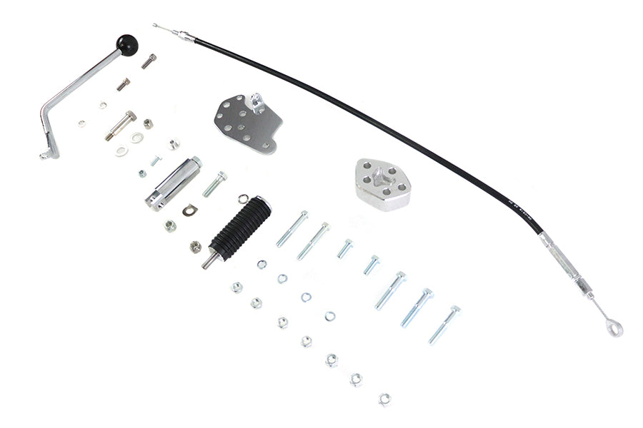 21-0114 - Chrome Jockey Clutch Pedal Kit by V-Twin