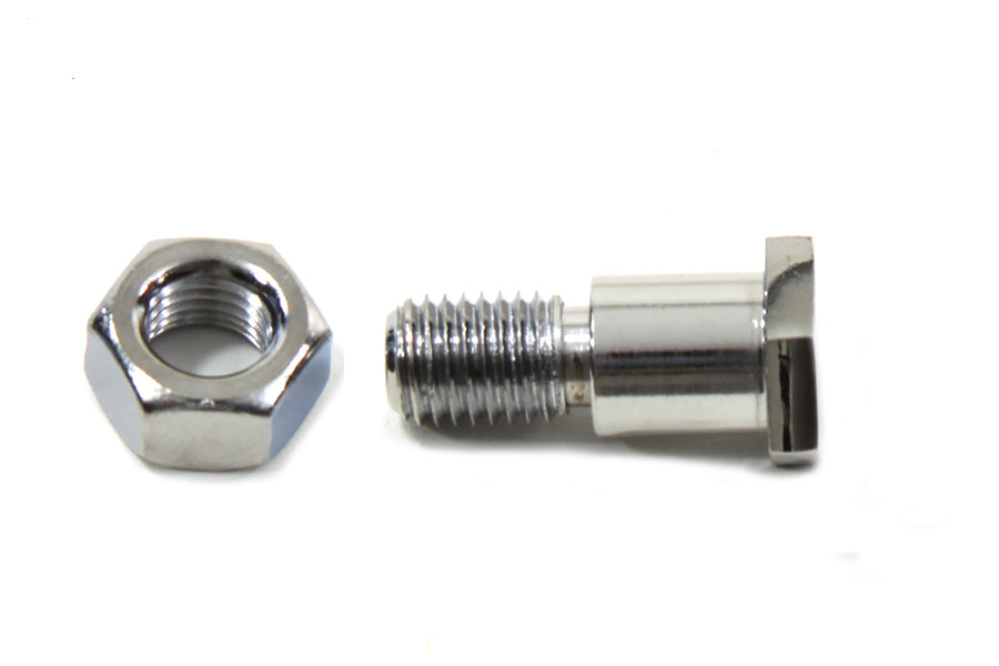 21-0205 - Chrome Tank Hand Shifter Rod End Shoulder Bolt by V-Twin