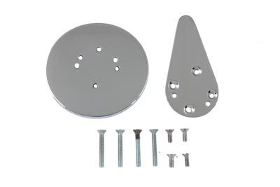 21-0214 - Chrome Dust Shield and Shifter Lever Set by V-Twin