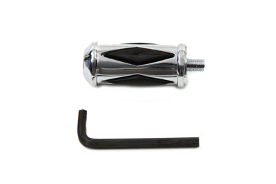 21-0260 - Shifter Footpeg Chrome Diamond Shape by V-Twin