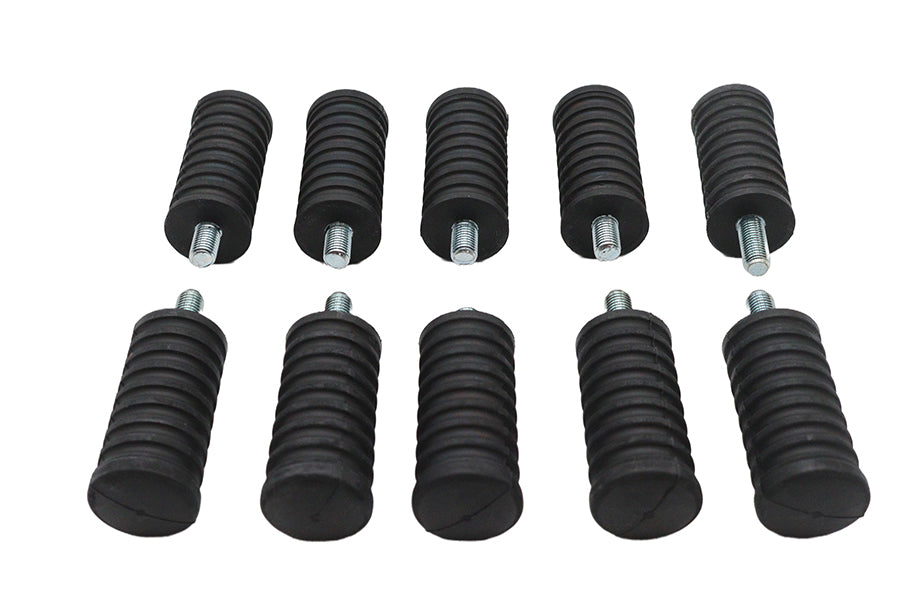 21-0317 - Shifter Footpeg Black Rubber by V-Twin