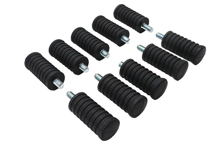 21-0317 - Shifter Footpeg Black Rubber by V-Twin