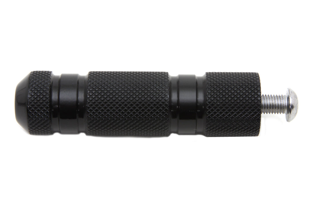 21-0341 - Black Knurled Four Grooved Shifter Peg by V-Twin