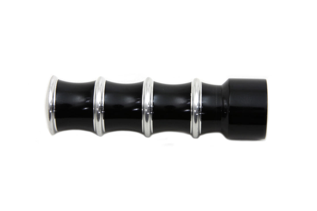 21-0344 - Black Tribal Shifter Footpeg by Wyatt Gatling