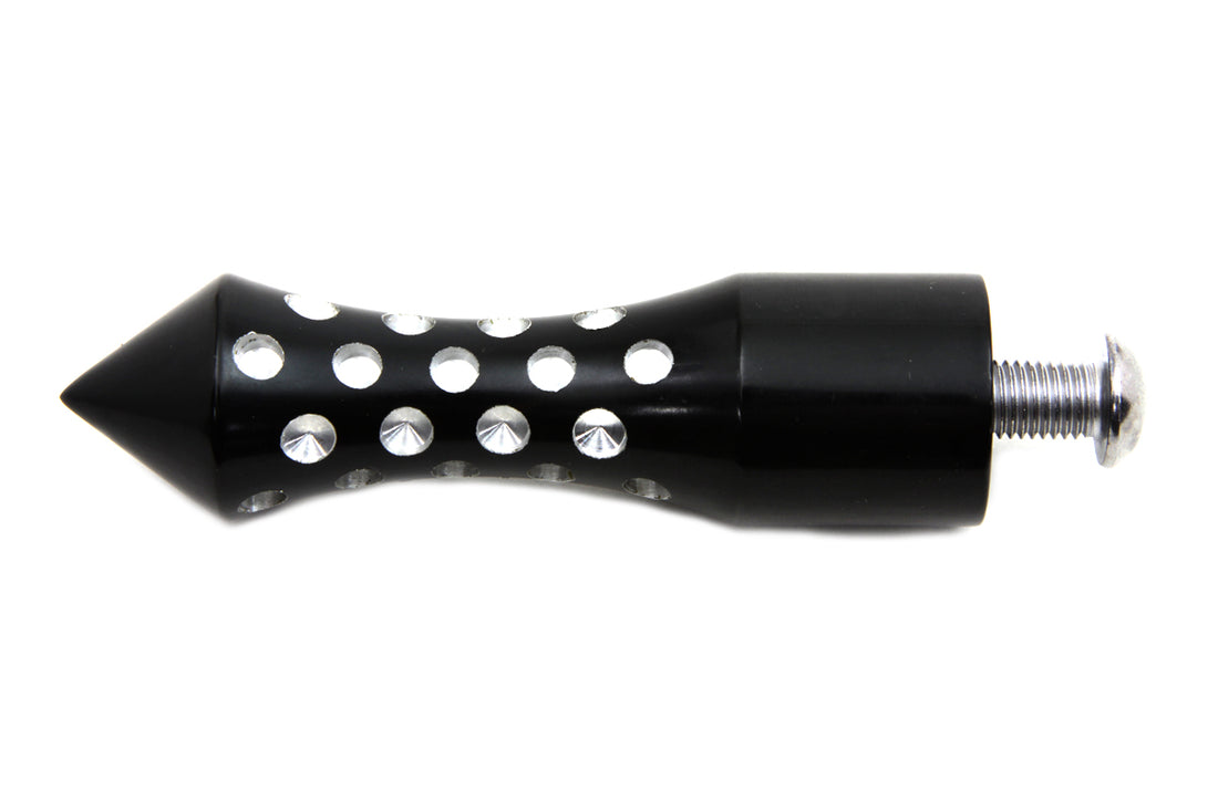 21-0347 - Black Agostinni Shifter Footpeg Spike Style by V-Twin