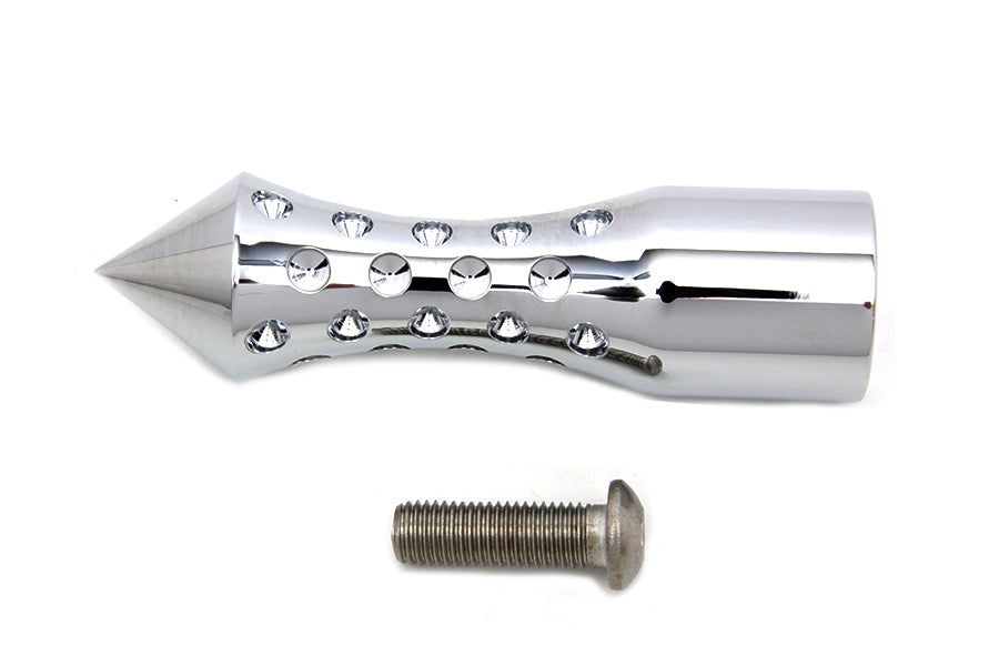 21-0358 - Chrome Agostinni Shifter Footpeg Spike Style by V-Twin