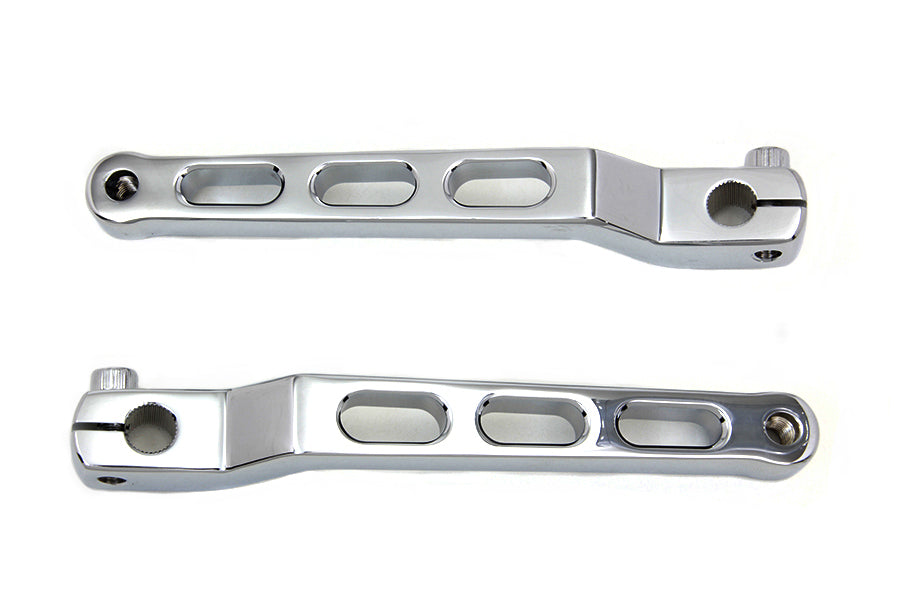 21-0386 - Chrome Heel Toe Shifter Set by V-Twin