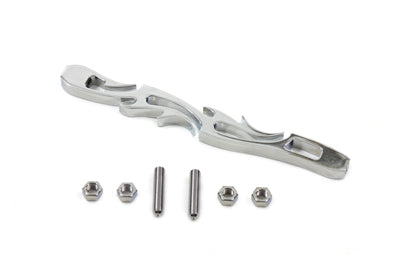 21-0555 - Chrome Shifter Rod Flame Style by V-Twin