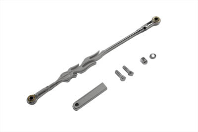 21-0687 - Chrome Flame Style Shifter Rod Kit by V-Twin