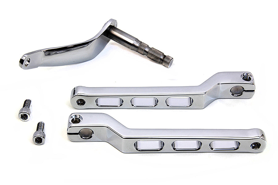 21-0753 - Billet Style Heel Toe Shifter Lever Kit Chrome by V-Twin