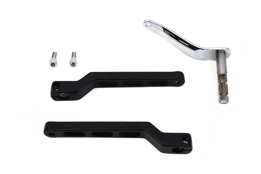21-0754 - Billet Style Heel Toe Shifter Lever Kit Black by V-Twin
