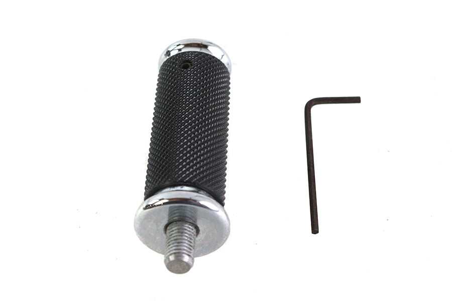 21-0758 - 2.5 Long Shifter Footpeg with Chrome End Caps by V-Twin