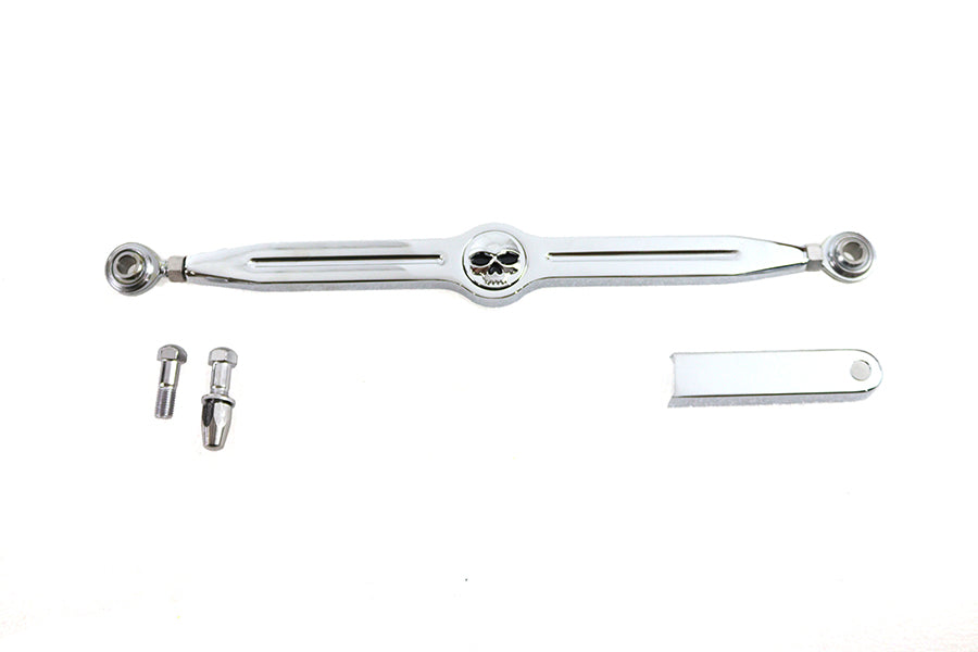 21-0855 - 12 inch Skull Shift Rod Kit Chrome by V-Twin