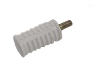 21-0904 - Shifter Footpeg White Rubber by V-Twin