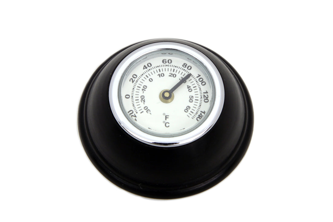 21-0924 - Small Black Shifter Knob with Temperature Gauge by V-Twin