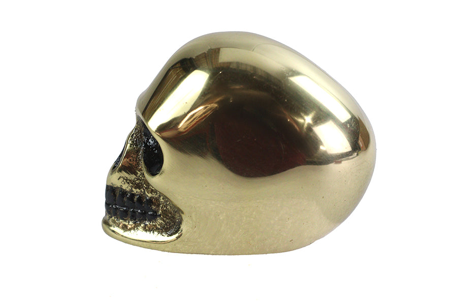 21-2121 - Brass Skull Style Shifter Knob by V-Twin