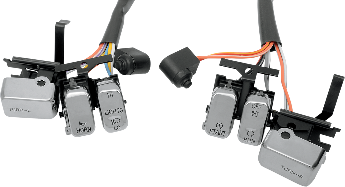 2106-0085 - DRAG SPECIALTIES Switch Kit - Left-Side - Turn Signal - Black H18-0333B-L