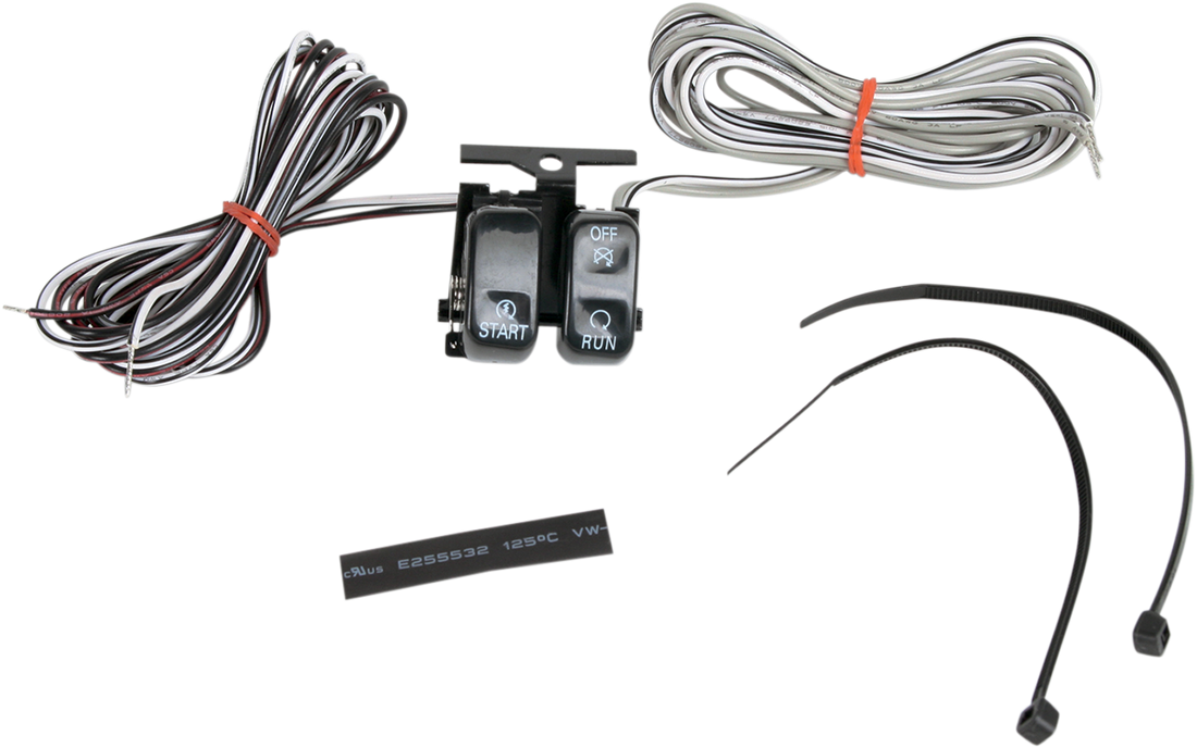 2106-0087 - DRAG SPECIALTIES Switch Kit - Start/Stop - Black H18-0333B-S