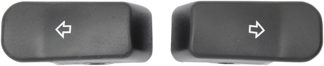 2106-0360 - DRAG SPECIALTIES Turn Signal Switch Extension Caps - '11-'17 - Black 77447