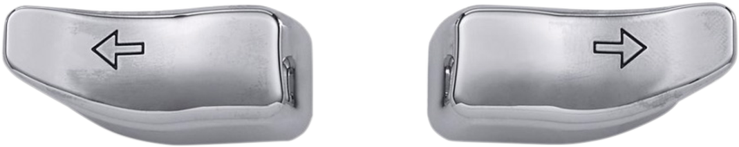 2106-0365 - DRAG SPECIALTIES Turn Signal Switch Extension Caps - '14-'20 - Chrome 77679C