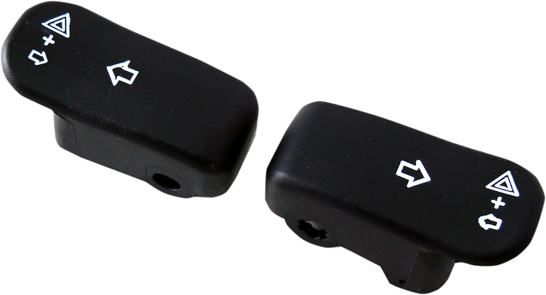 2106-0365 - DRAG SPECIALTIES Turn Signal Switch Extension Caps - '14-'20 - Chrome 77679C