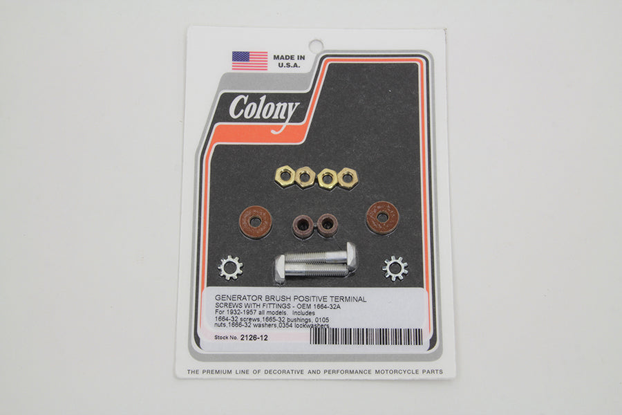 2126-12 - Generator 3-Brush Terminal Screw Kit by Colony