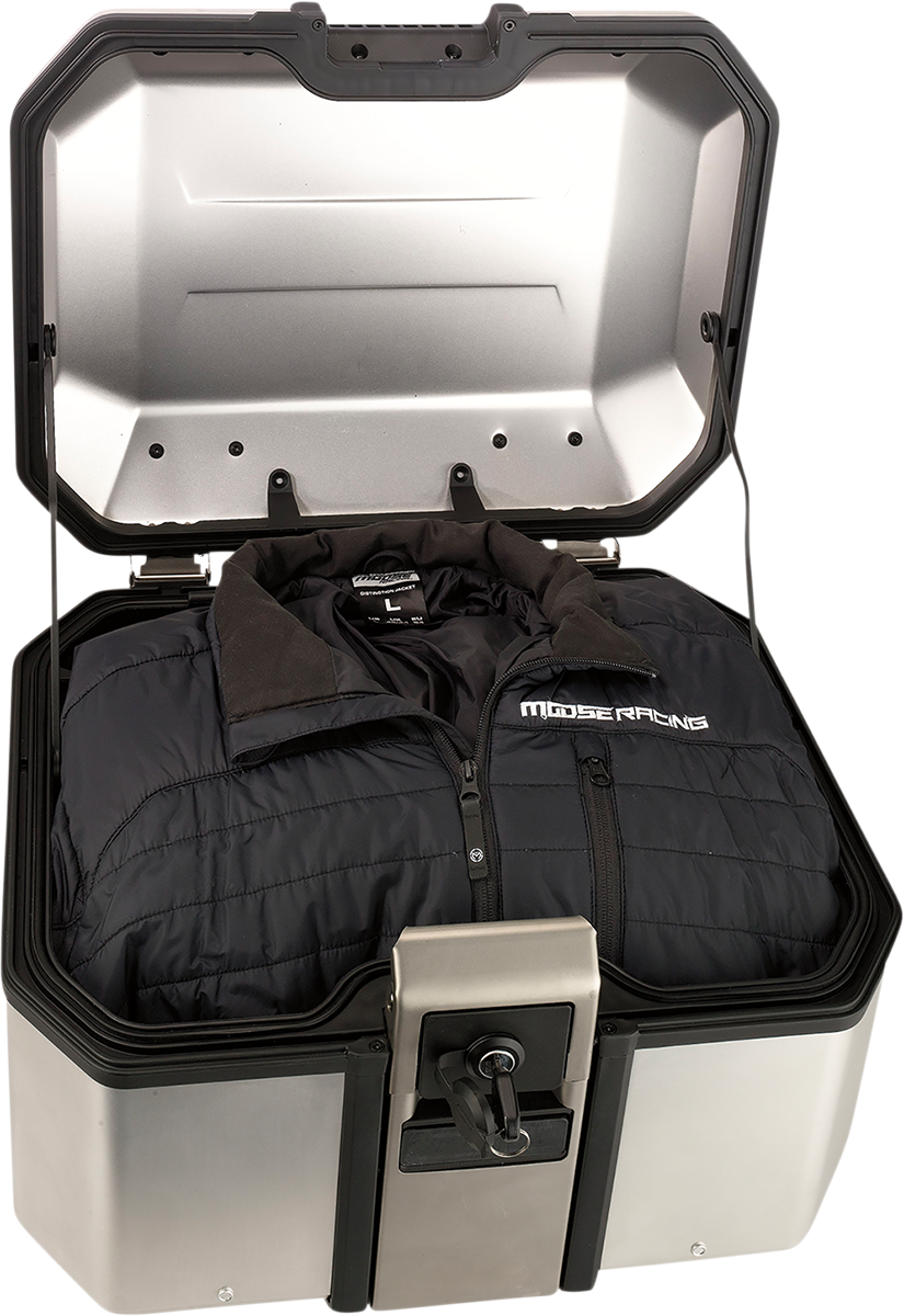 MOOSE RACING Kenai Top Case - 37 Liter - Silver D0TR37100KM