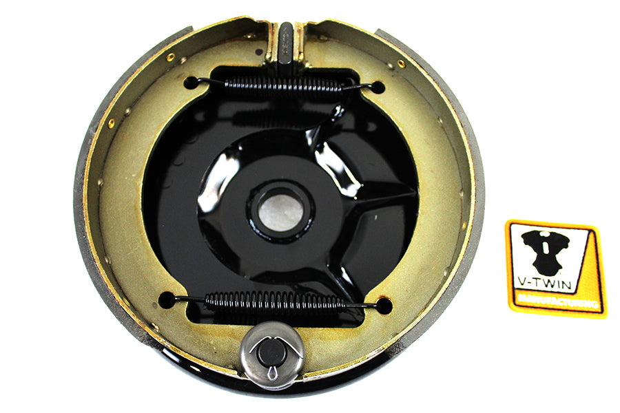 22-0041 - Rear Mechanical Brake Backing Plate Kit Black by V-Twin