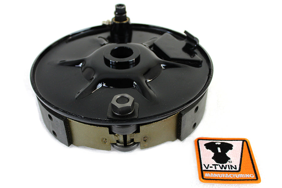 22-0041 - Rear Mechanical Brake Backing Plate Kit Black by V-Twin