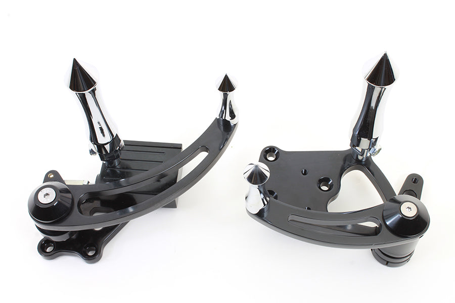 22-0125 - Black Billet Extended Forward Control Set by V-Twin
