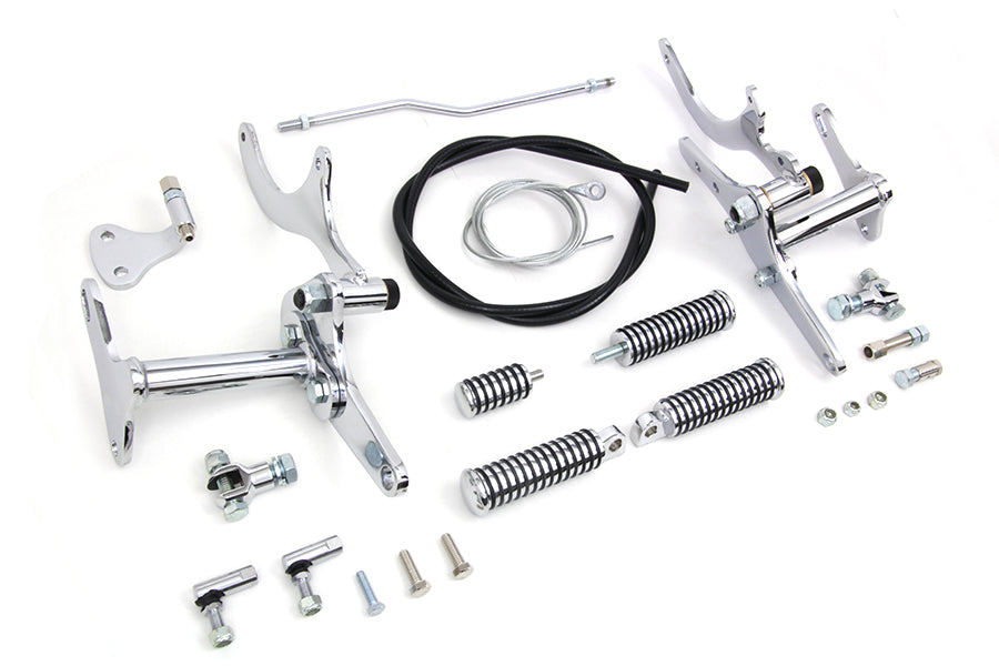 22-0406 - Partial Forward Control Kit Chrome by V-Twin